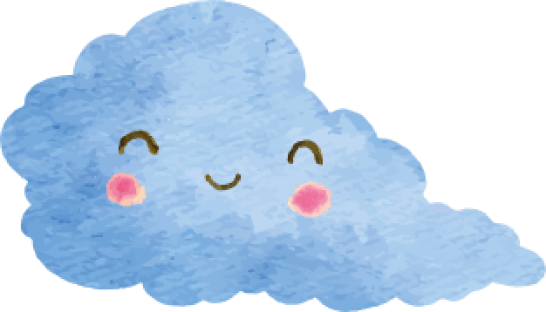 cute cloud character